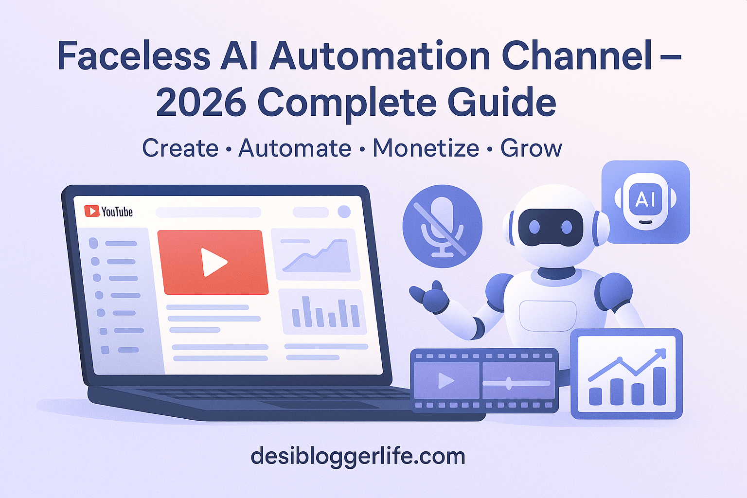 How To Start a Faceless AI Automation YouTube Channel in 2026 (Complete Guide)